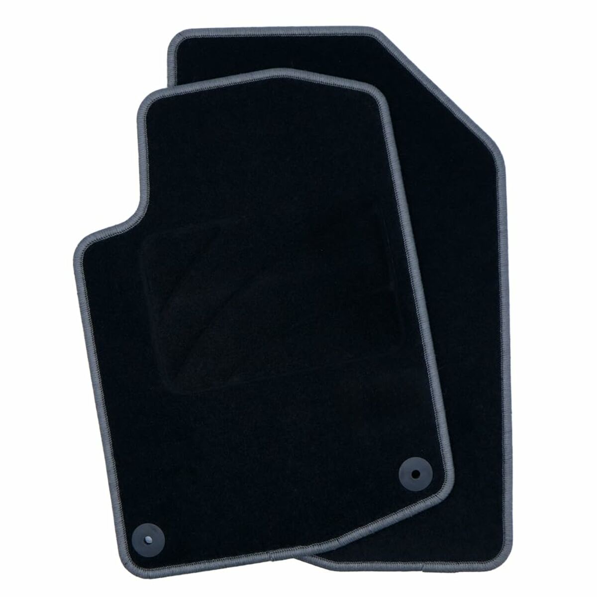 Set de Alfombrillas para Coche OCC Motorsport OCCPG0008GD Negro Gris oscuro Peugeot 208 Terciopelo 5 Piezas