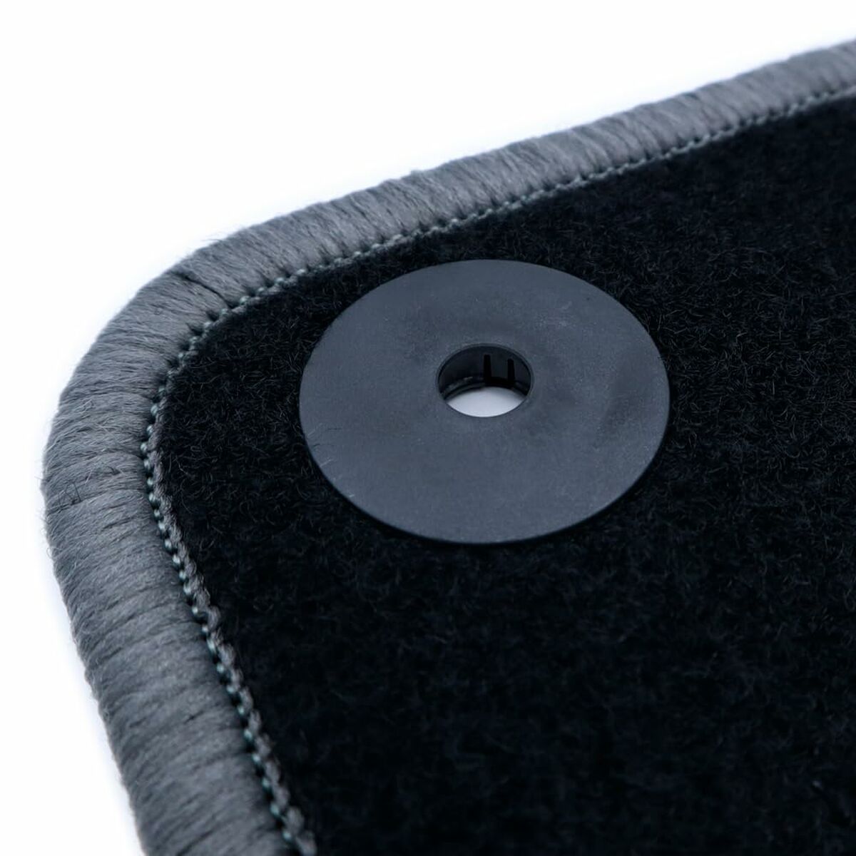 Set de Alfombrillas para Coche OCC Motorsport OCCPG0008GD Negro Gris oscuro Peugeot 208 Terciopelo 5 Piezas