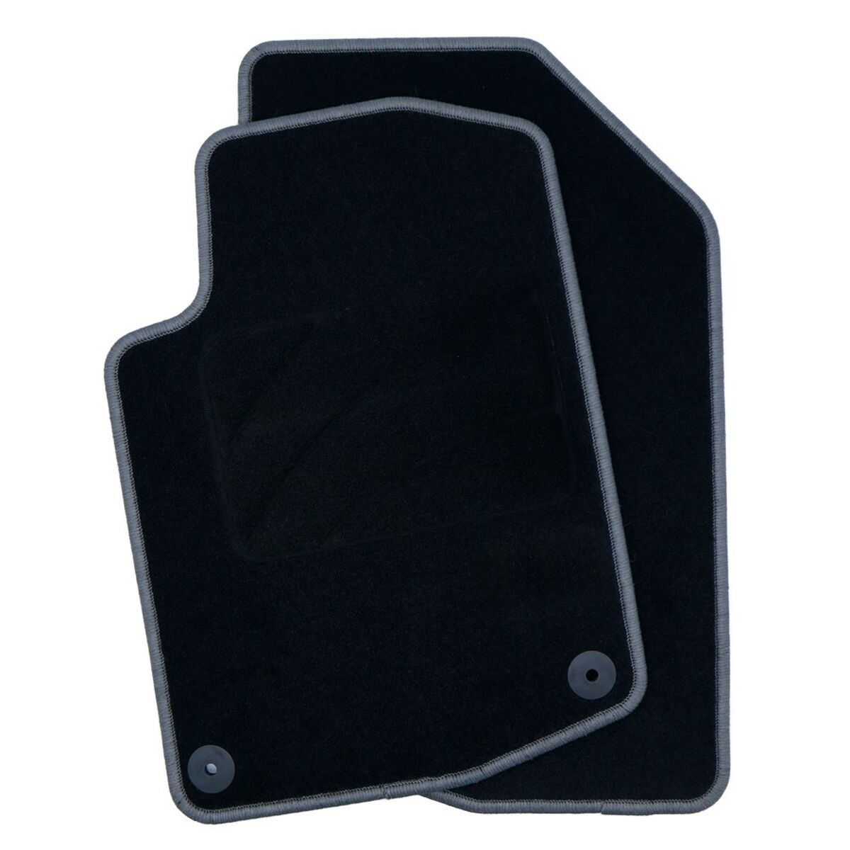 Set de Alfombrillas para Coche OCC Motorsport OCCPG0008GD Negro Gris oscuro Peugeot 208 Terciopelo 5 Piezas