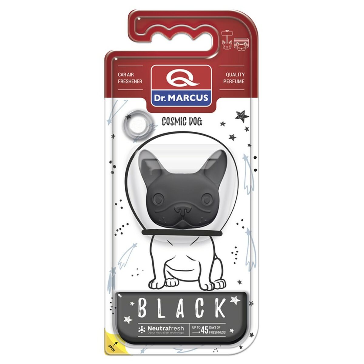 Ambientador para Coche Dr Marcus COSMIC DOG BLACK black Plástico