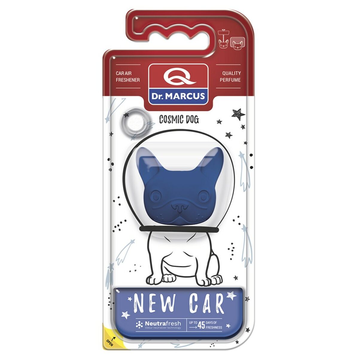 Ambientador para Coche Dr Marcus COSMIC DOG NEW CAR Coche Nuevo Plástico