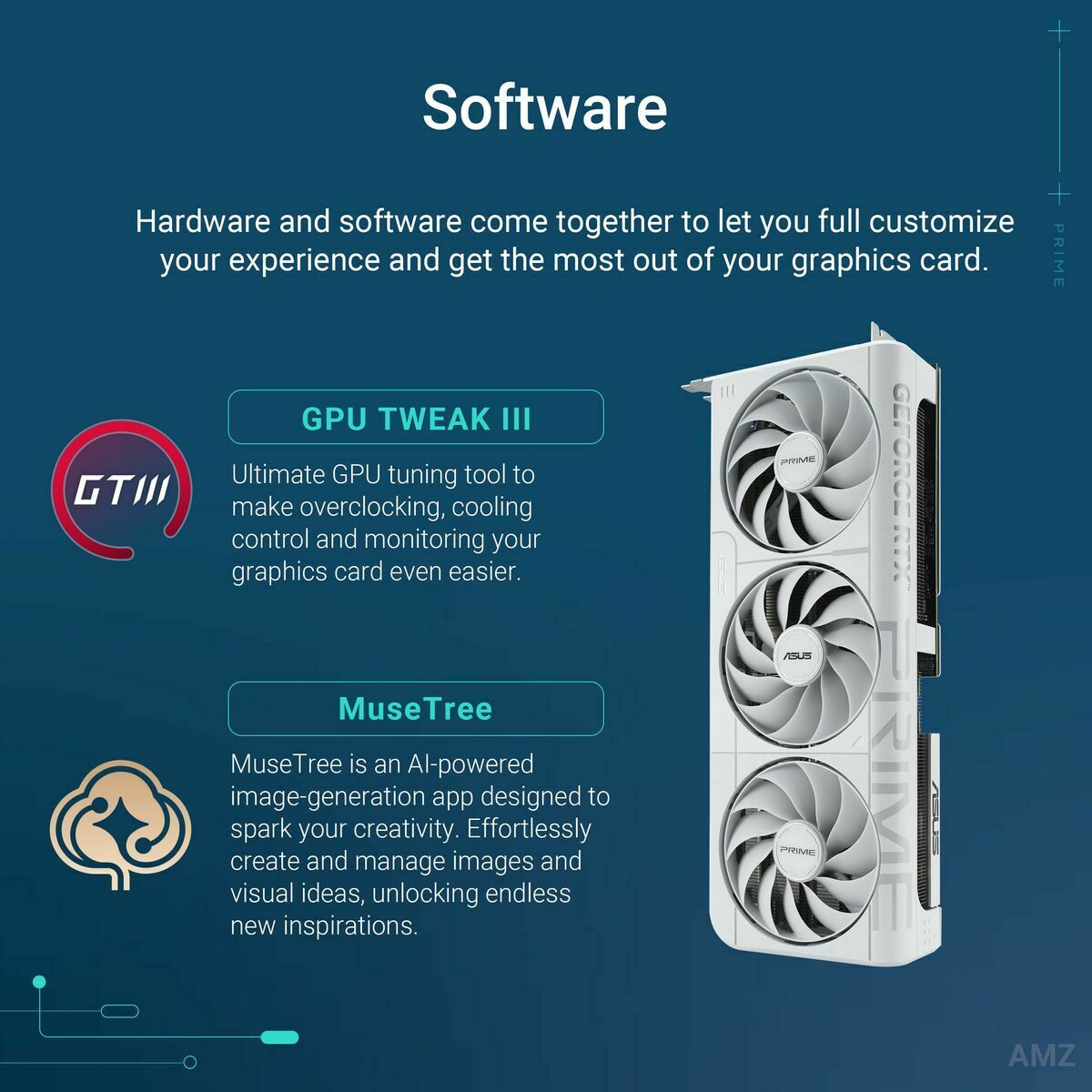 Tarjeta Gráfica Asus Prime GeForce RTX 5070 White OC Edition 12 GB nvidia geforce rtx 5070 GDDR6 GDDR7