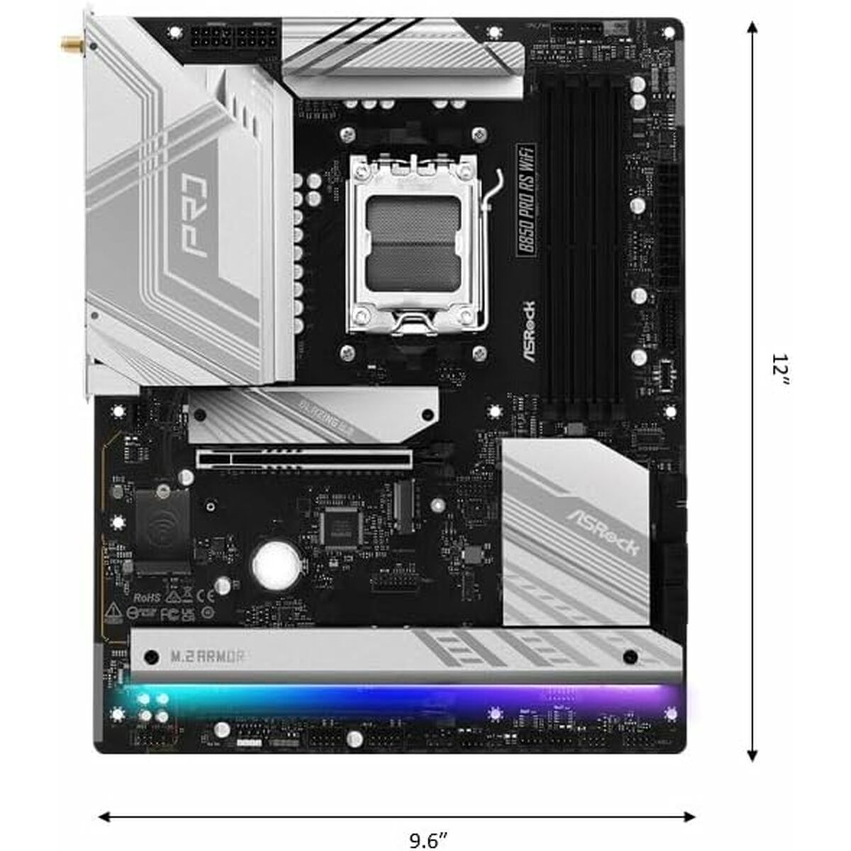 Placa Base ASRock B850 Pro RS WiFi AMD B850 LGA 1151 AMD AM5