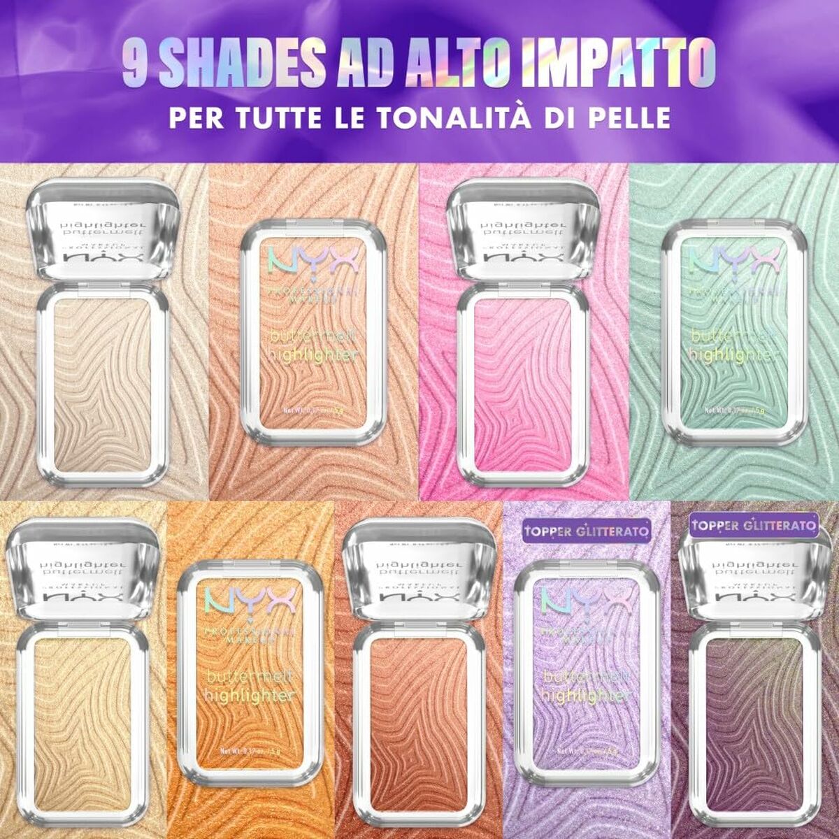 Set de Maquillaje NYX BUTTERMELT HIGHLIGHTER