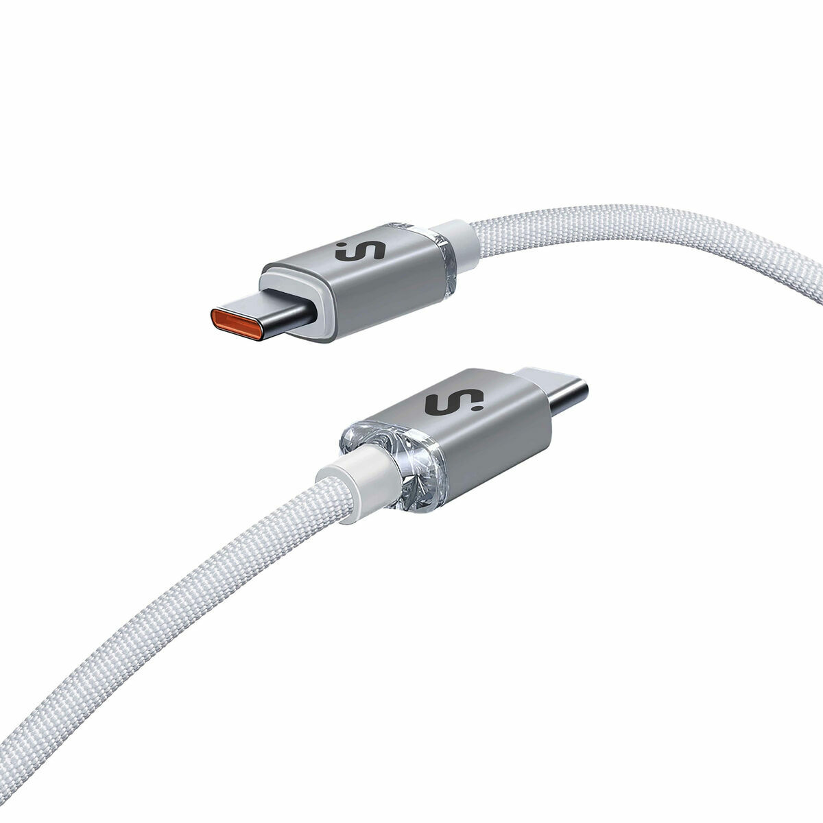 Cable USB-C a USB-C Subblim OPTIMUS Blanco 2 m