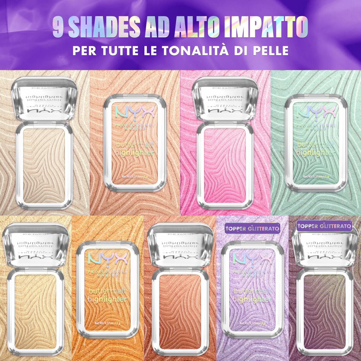 Set de Maquillaje NYX BUTTERMELT HIGHLIGHTER