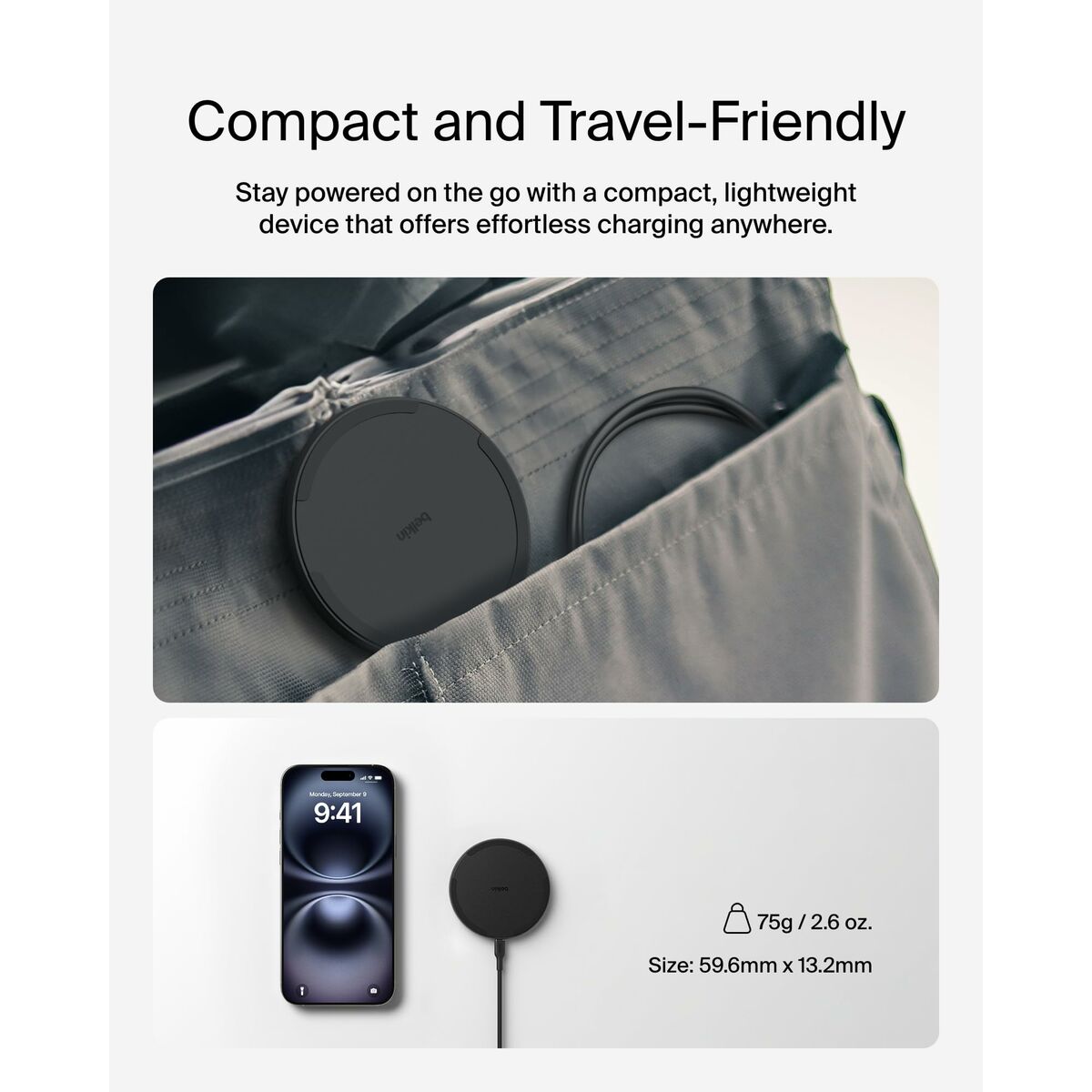 Cargador Inalámbrico Belkin WIA012HQBK Negro 15 W