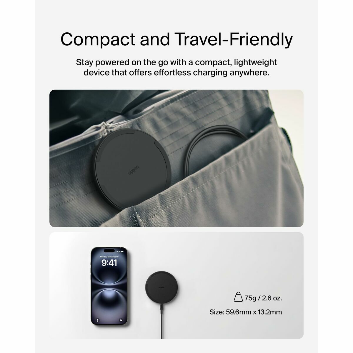 Cargador Inalámbrico Belkin WIA012HQBK Negro 15 W