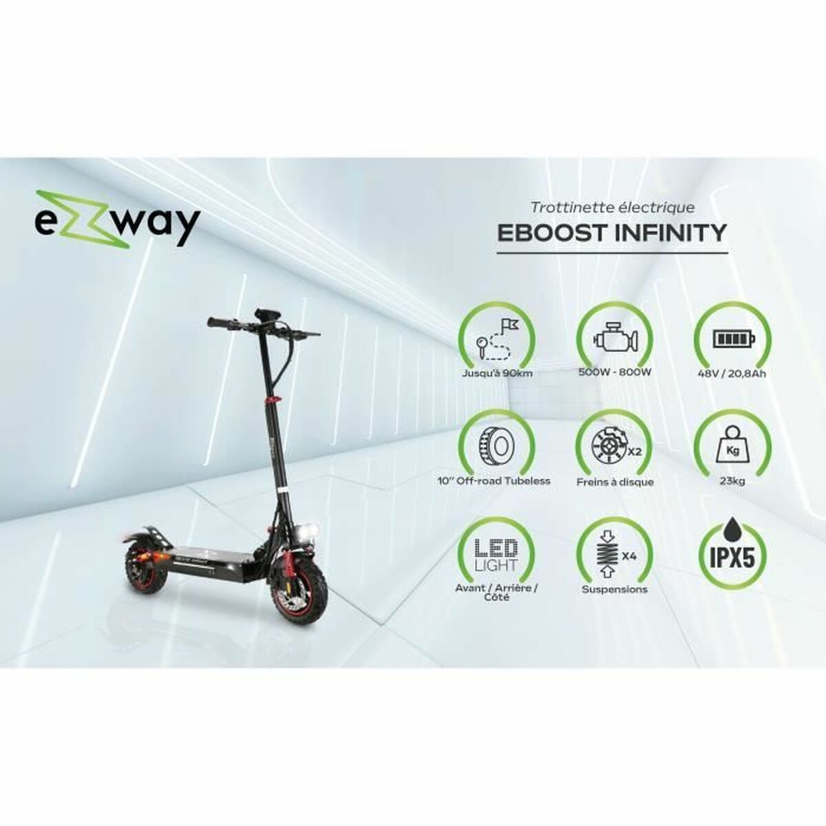 Patinete Eléctrico EZWAY 800 W