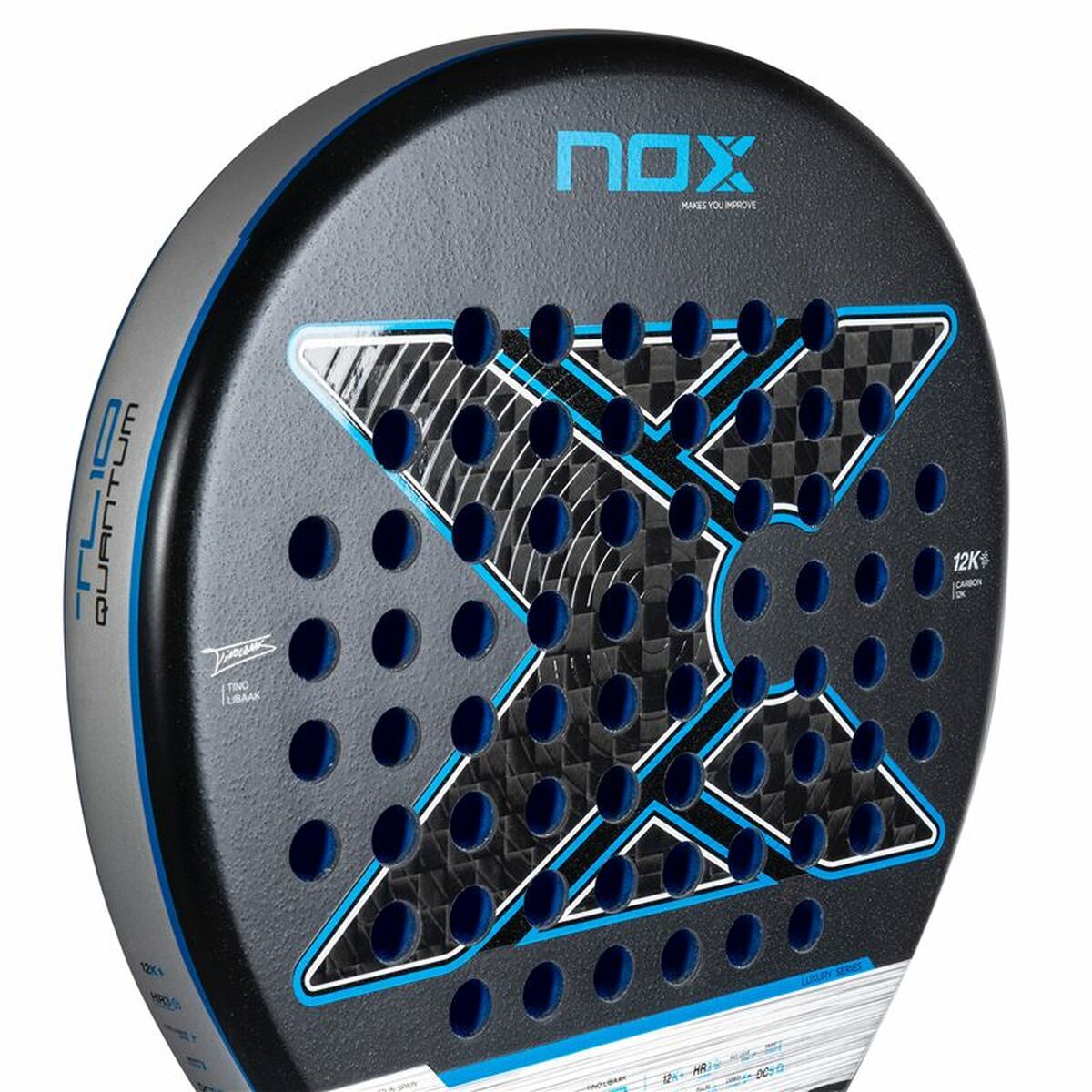 Pala de Pádel Nox Tl10 Quantum 12K Gris Fibra de carbono