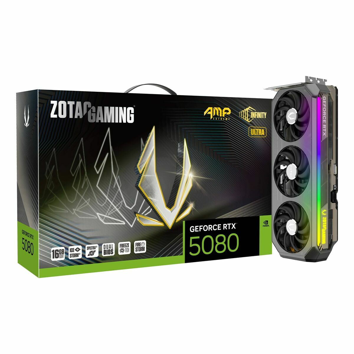 Tarjeta Gráfica Zotac ZT-B50800BU-10P GEFORCE RTX 5080 16 GB GDDR6X GDDR7