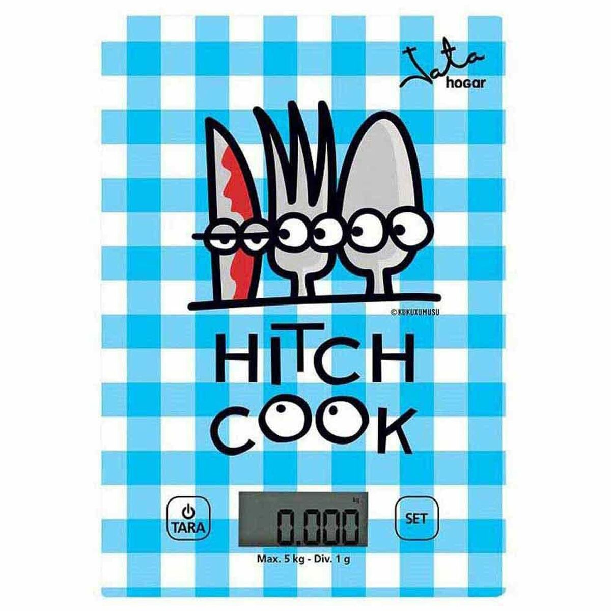 Báscula Digital de Cocina JATA 732K Kukuxumusu Azul 5 kg