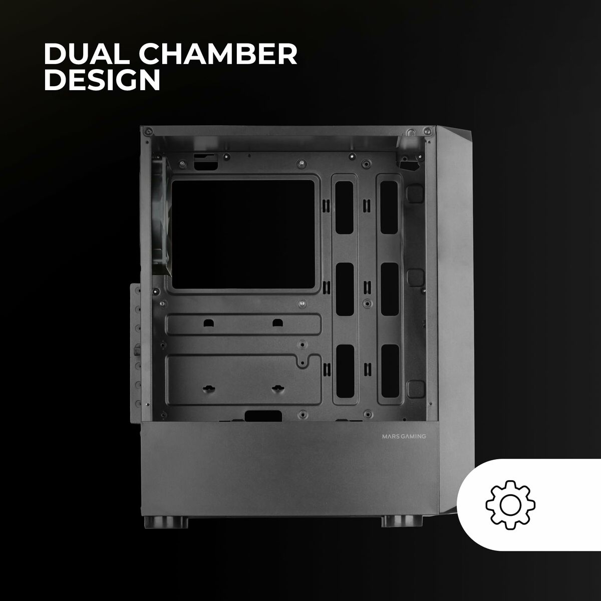 Caja Semitorre ATX Mars Gaming MC2000 Negro