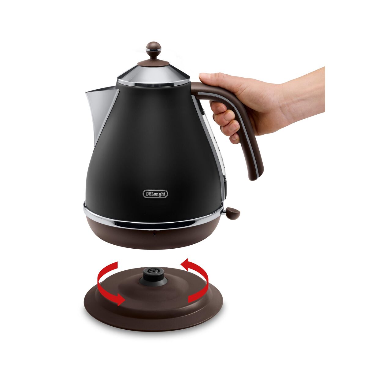 Hervidor DeLonghi KBOV 2001.BK 2000 W 1,7 L Negro Acero Inoxidable