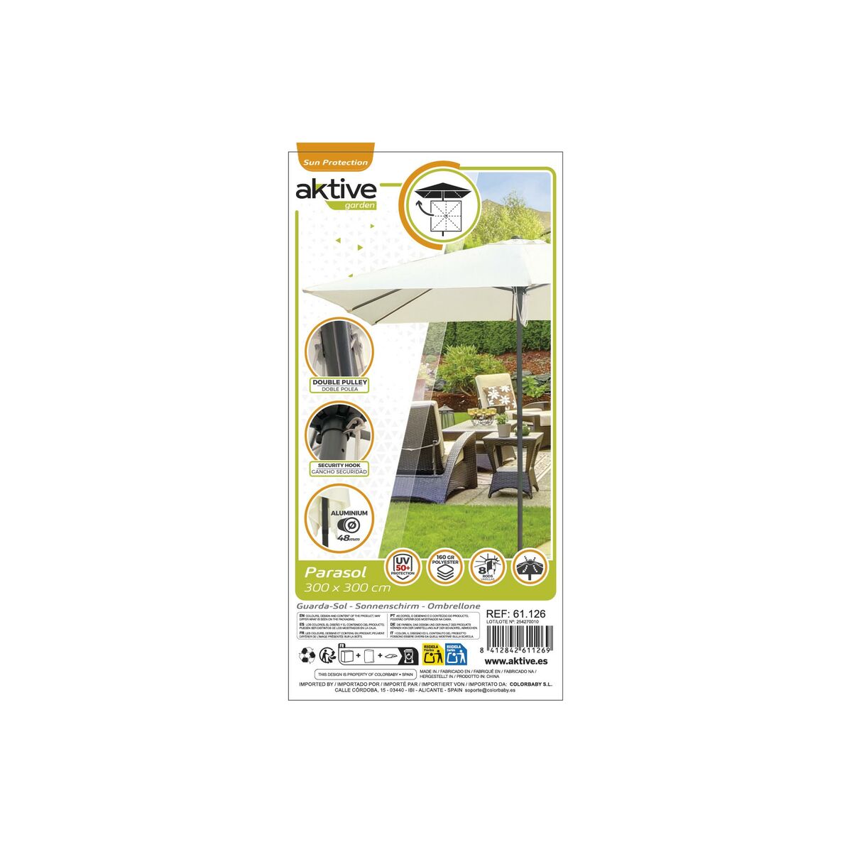 Parasol Aktive Crema (Reacondicionado D)