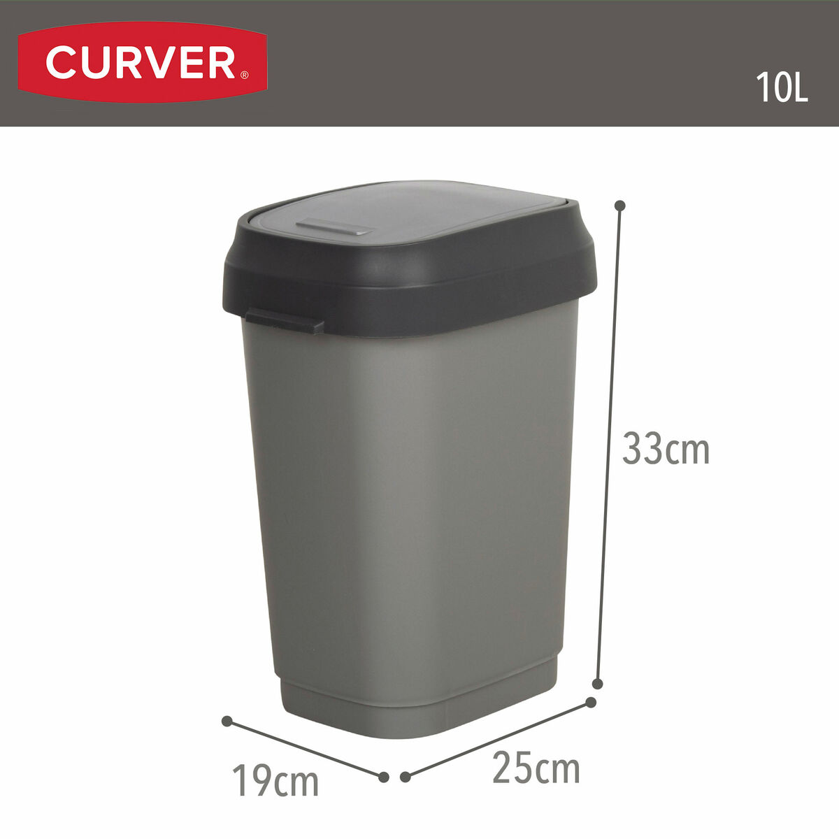 Cubo de basura Curver Plástico (6 Unidades)