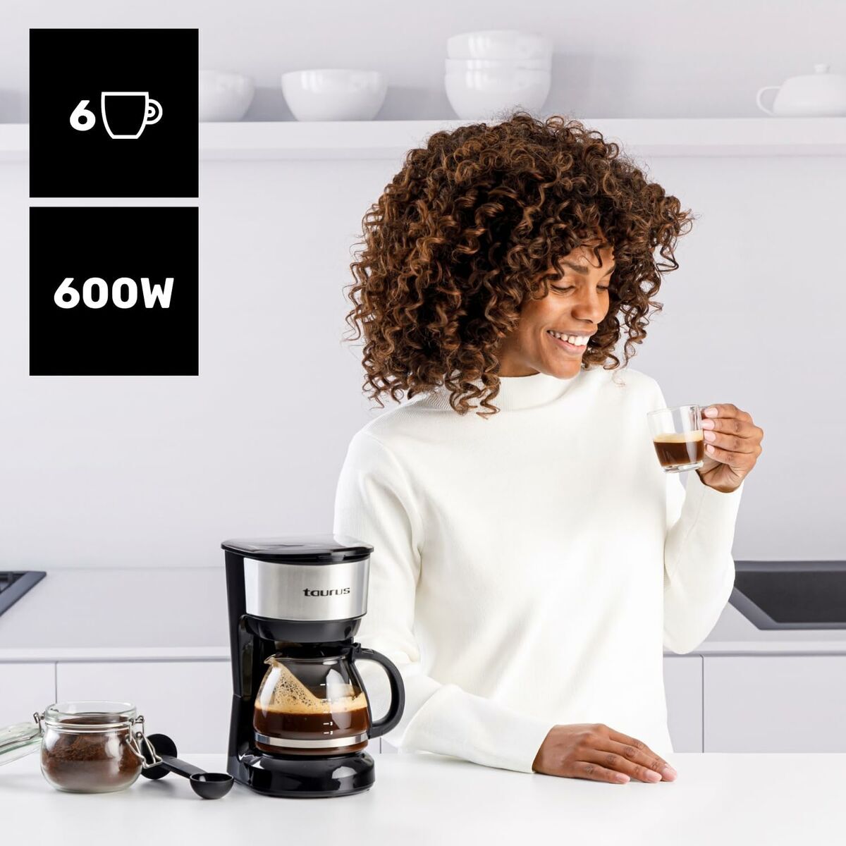 Cafetera de Goteo Taurus VERONA 6 INOX