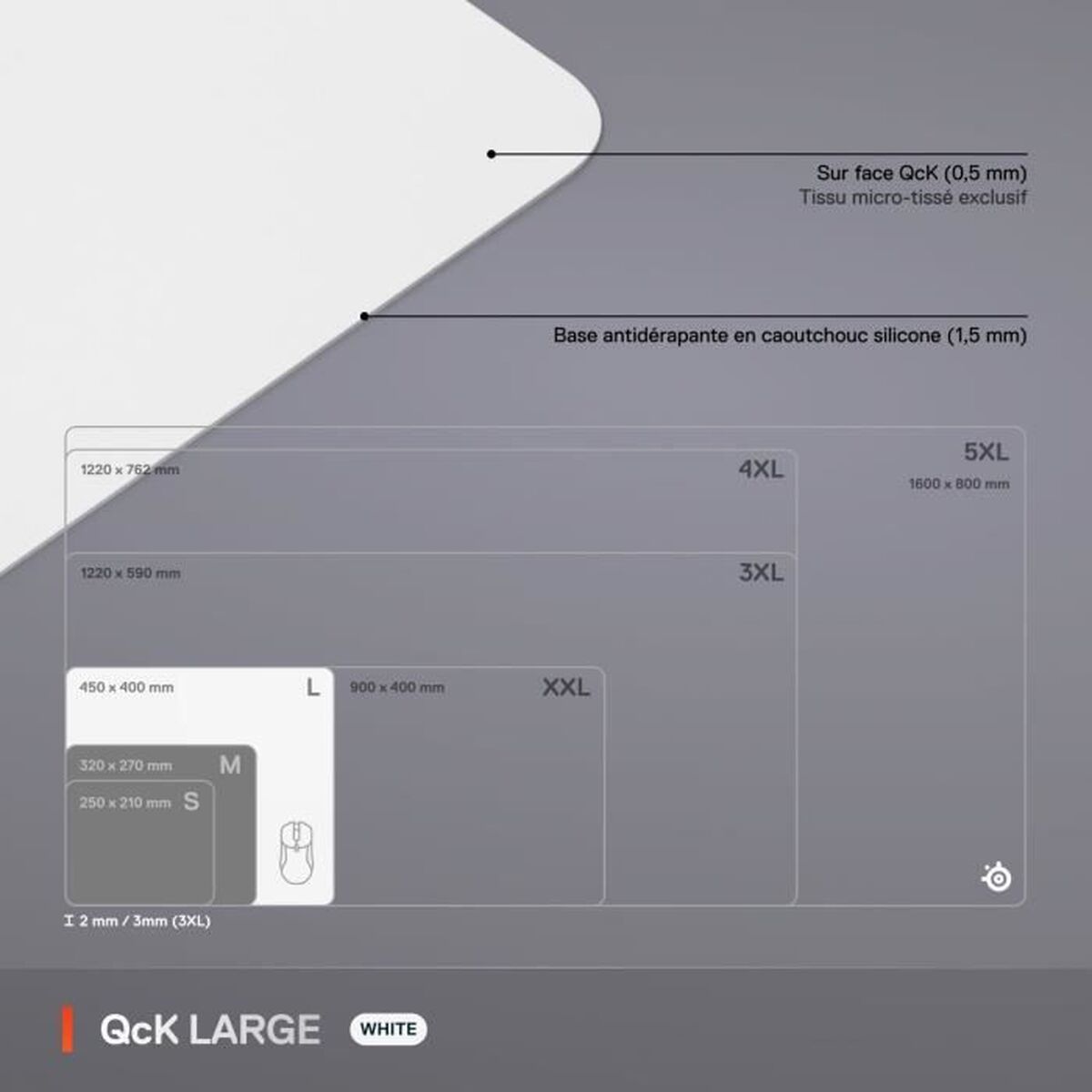 Alfombrilla de Ratón SteelSeries Blanco