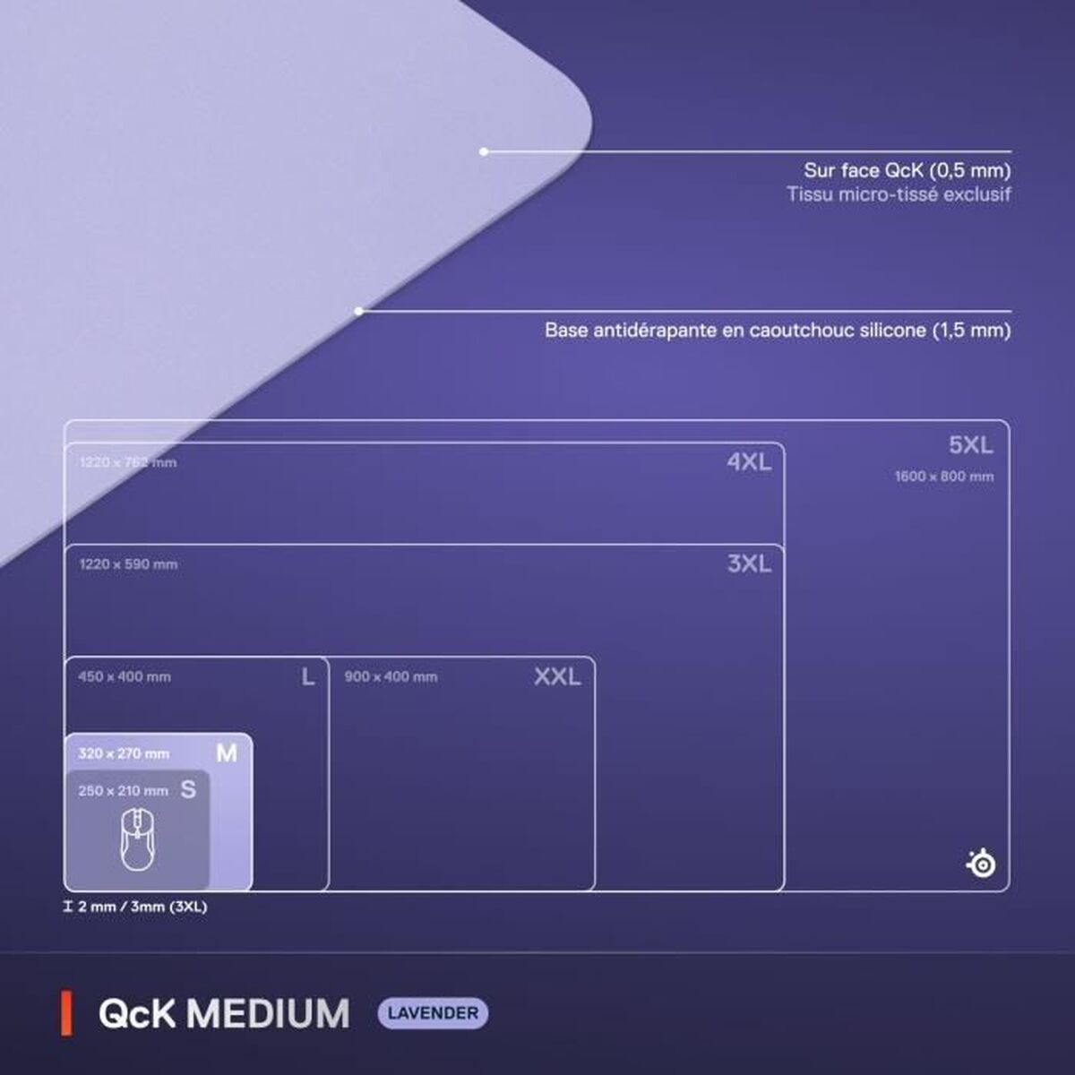 Alfombrilla de Ratón SteelSeries Lila