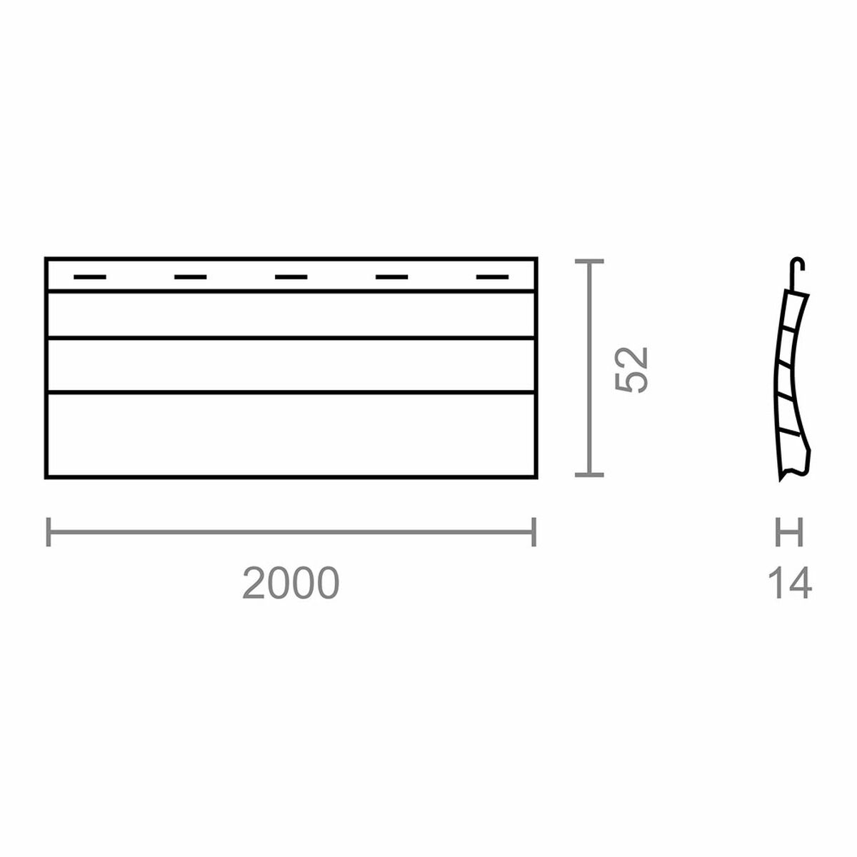 Lama para persiana Micel pr24 Marfil PVC