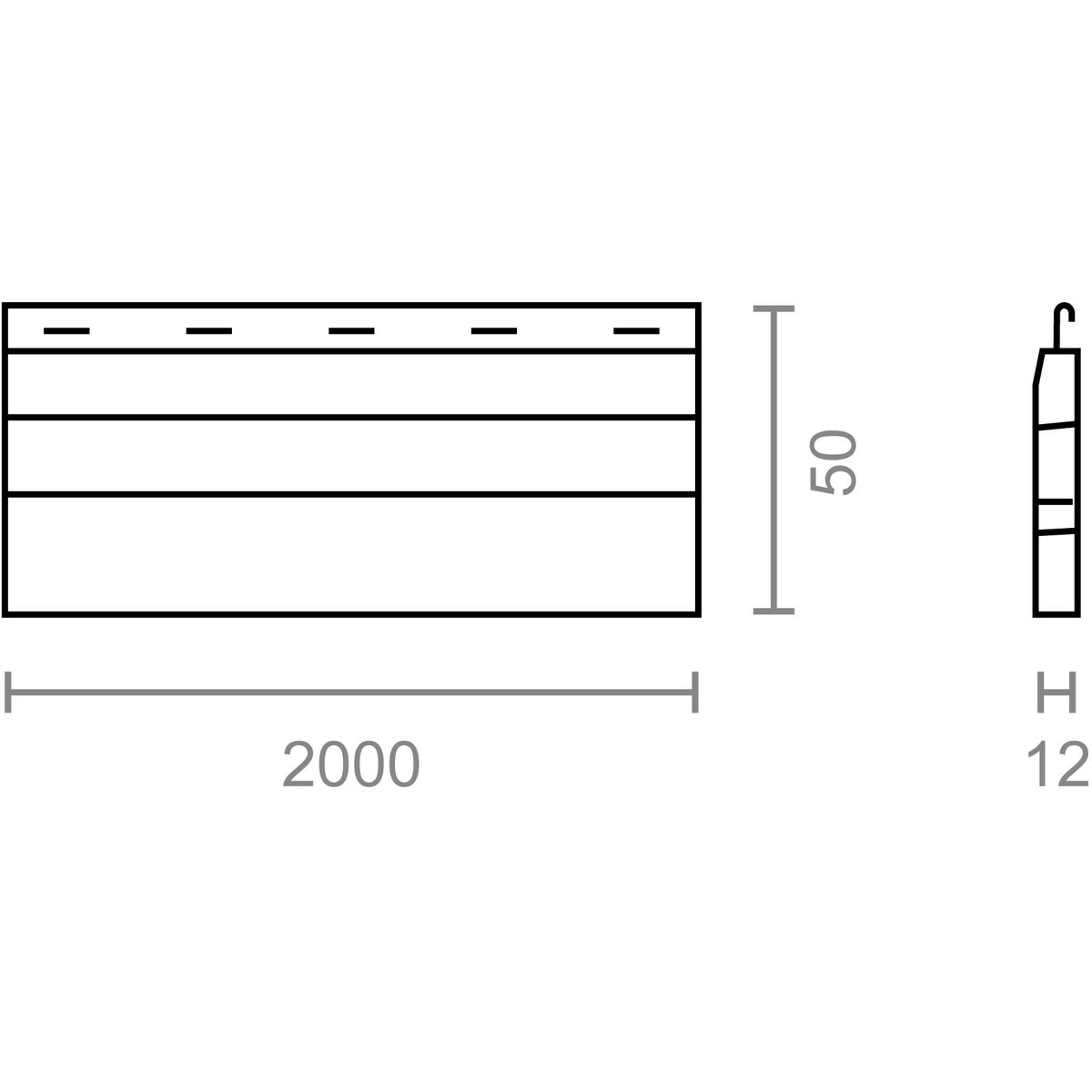 Lama para persiana Micel PR24 Marfil PVC