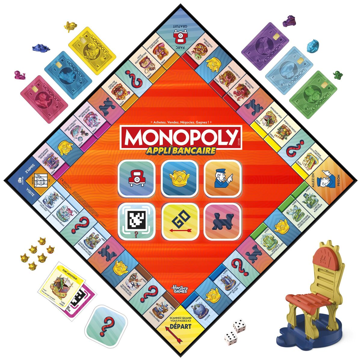 Juego de Mesa Monopoly Monopoly Appli Bancaire