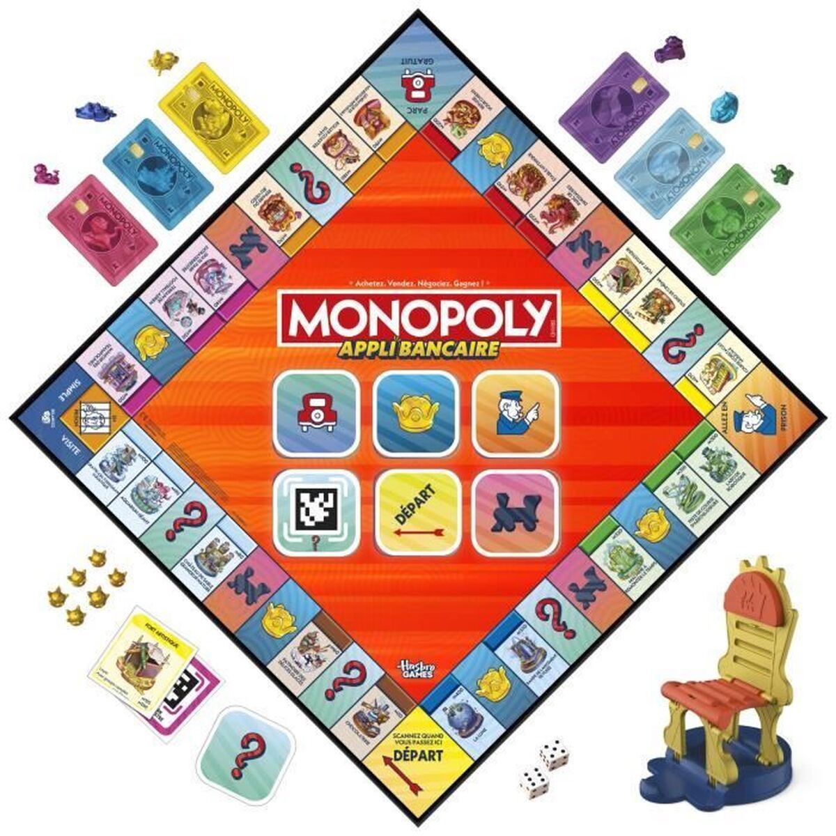 Juego de Mesa Monopoly Monopoly Appli Bancaire