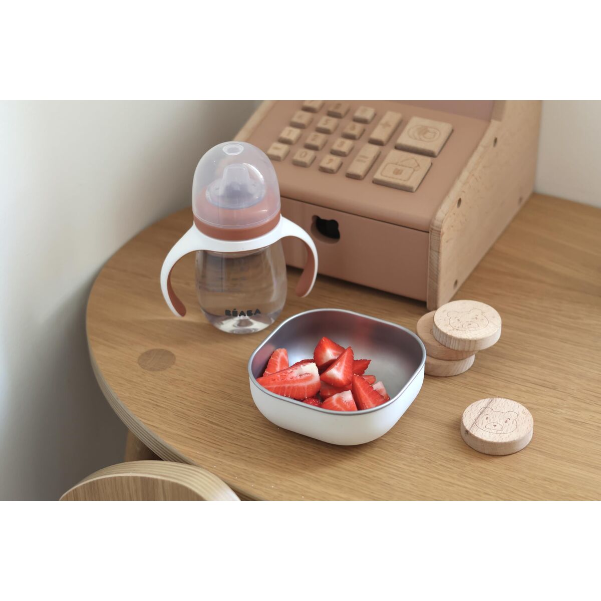 Vaso de Aprendizaje Béaba Naranja 210 ml