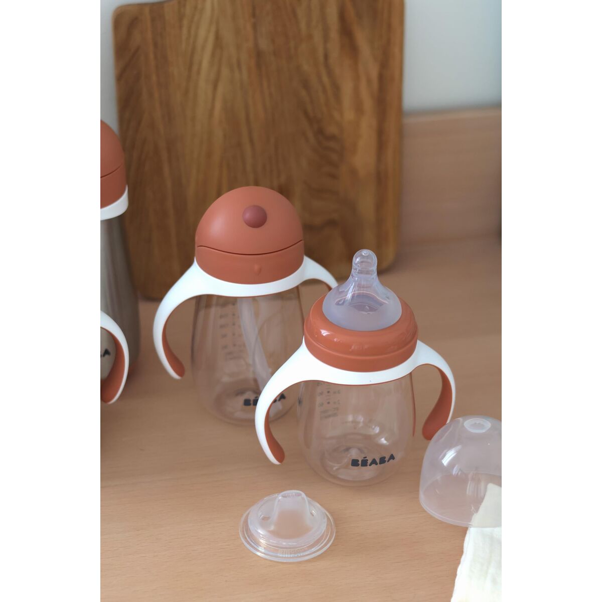 Vaso de Aprendizaje Béaba Naranja 210 ml