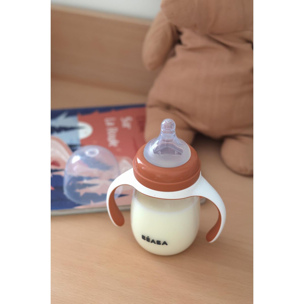 Vaso de Aprendizaje Béaba Naranja 210 ml