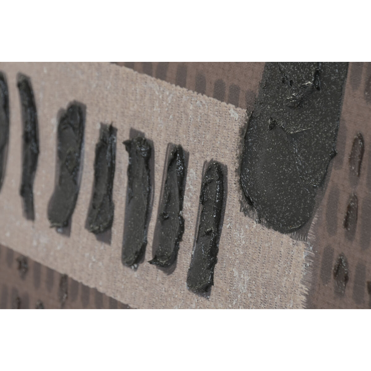 Lienzo Home ESPRIT Marrón Negro Abstracto Urbano 63 x 4 x 93 cm (2 Unidades)