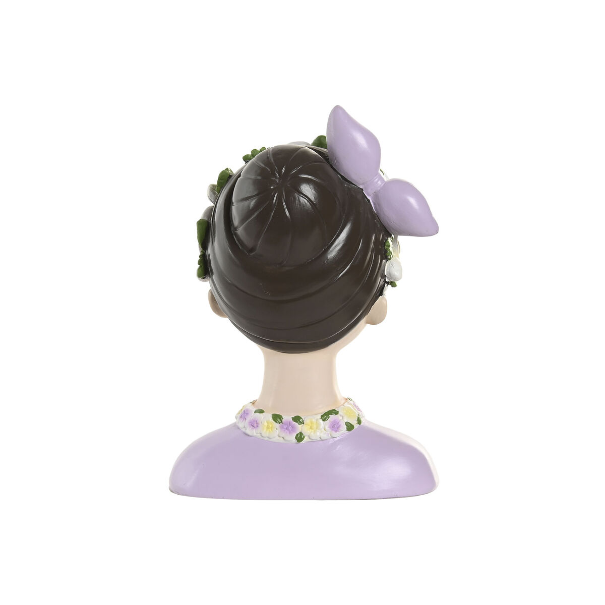 Figura Decorativa Home ESPRIT Azul Rosa Mujer 14,5 X 10,5 X 20 CM (2 Unidades)