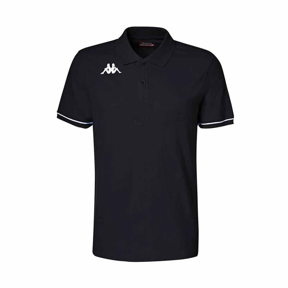 Polo de Manga Corta Hombre Kappa Kappa Barli Negro 4XL