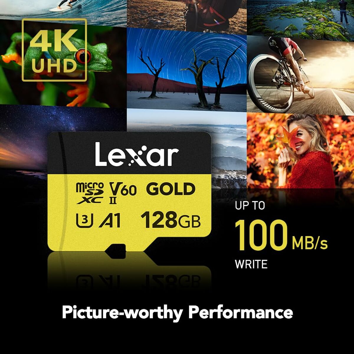 Tarjeta de Memoria SD Lexar LMSGOLD128G-BNNNG 128 GB
