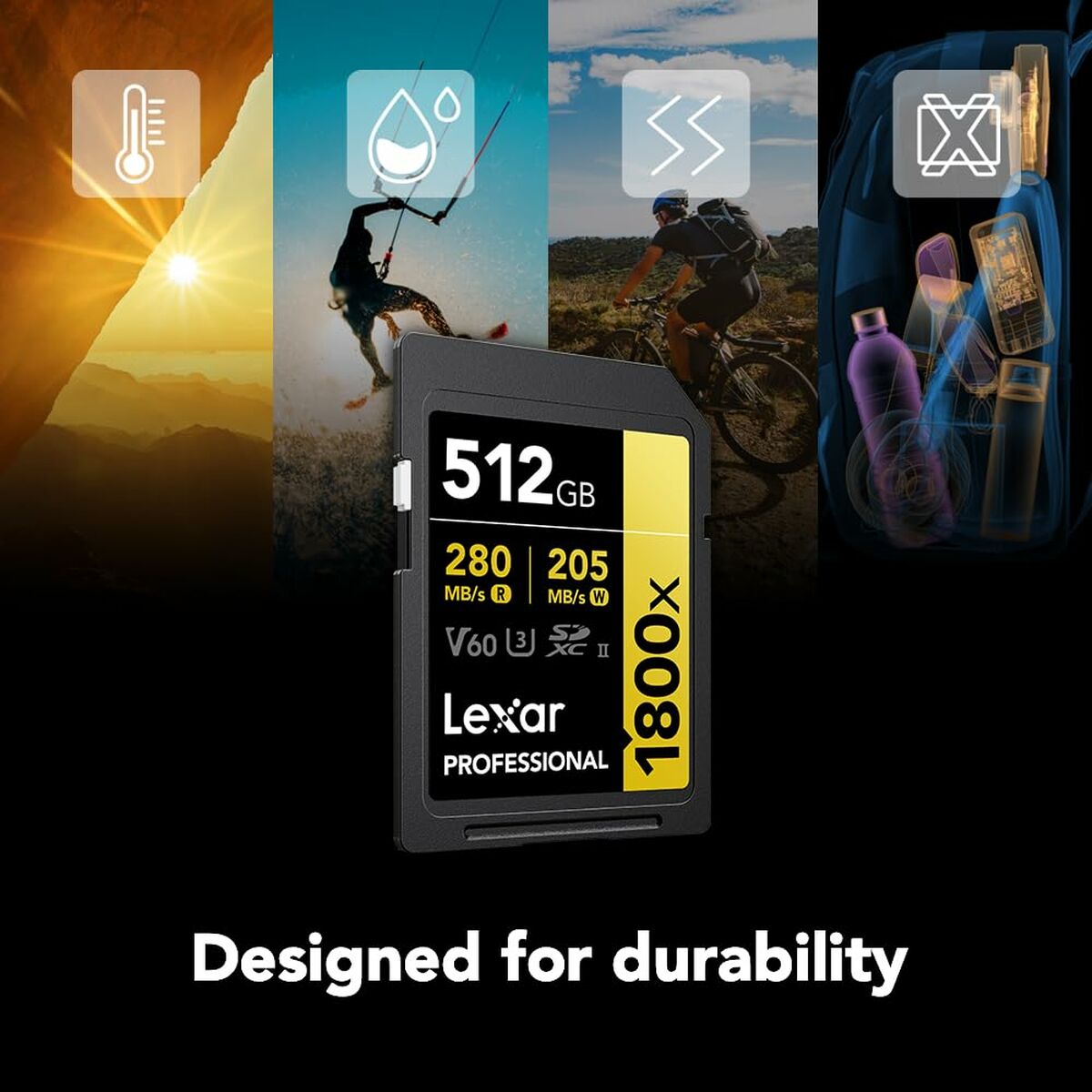 Tarjeta de Memoria SD Lexar LSD1800512G-BNNNG 512 GB