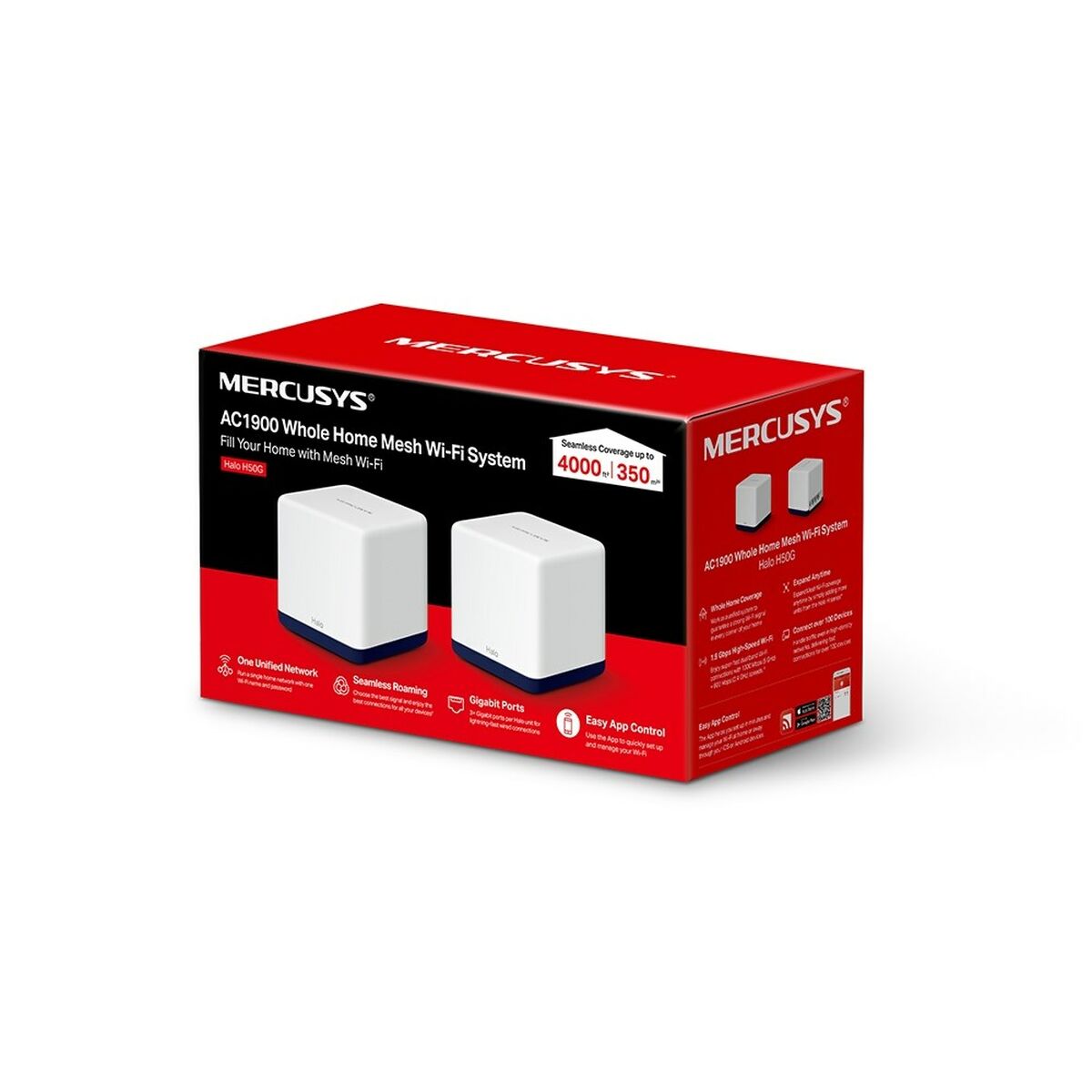 Punto de Acceso Mercusys Halo H50G(2-pack) Blanco 2 Unidades