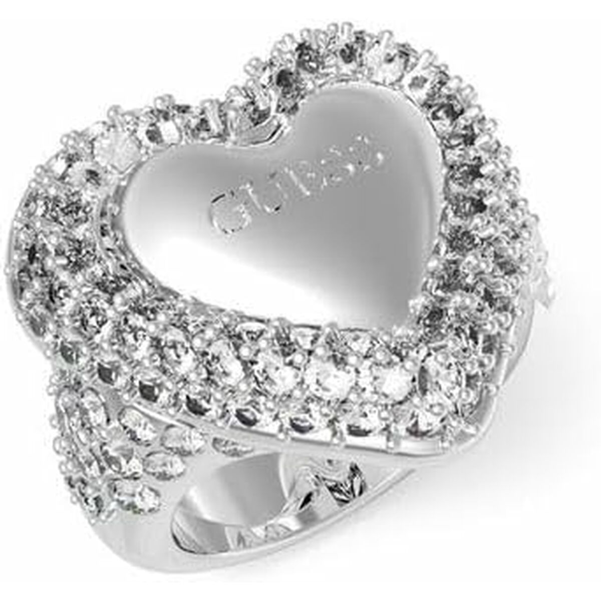 Anillo Mujer Guess JUBR05019JWRH52 Plateado