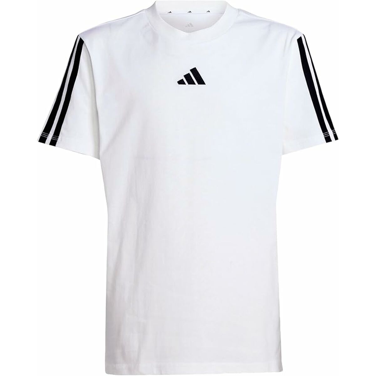 Camiseta de Manga Corta Infantil Adidas J 3S TEE 160 JD6488 Blanco (10 Años)