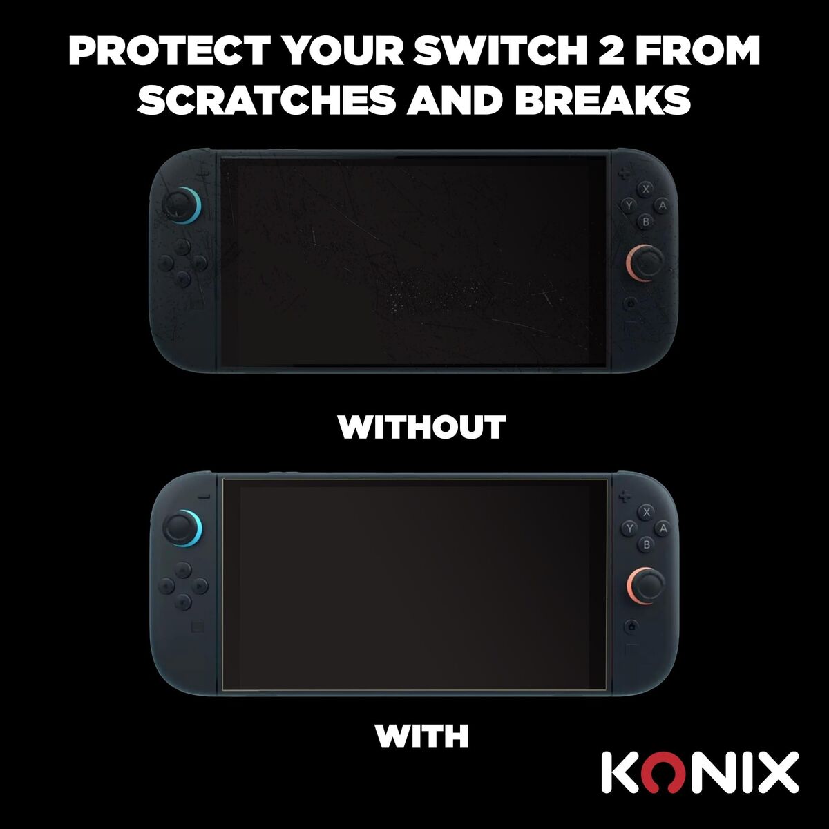Protector de Pantalla para Nintendo Switch 2 KONIX