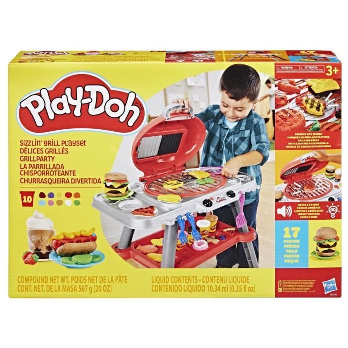 Juego de Plastilina Play-Doh Grilled Delights