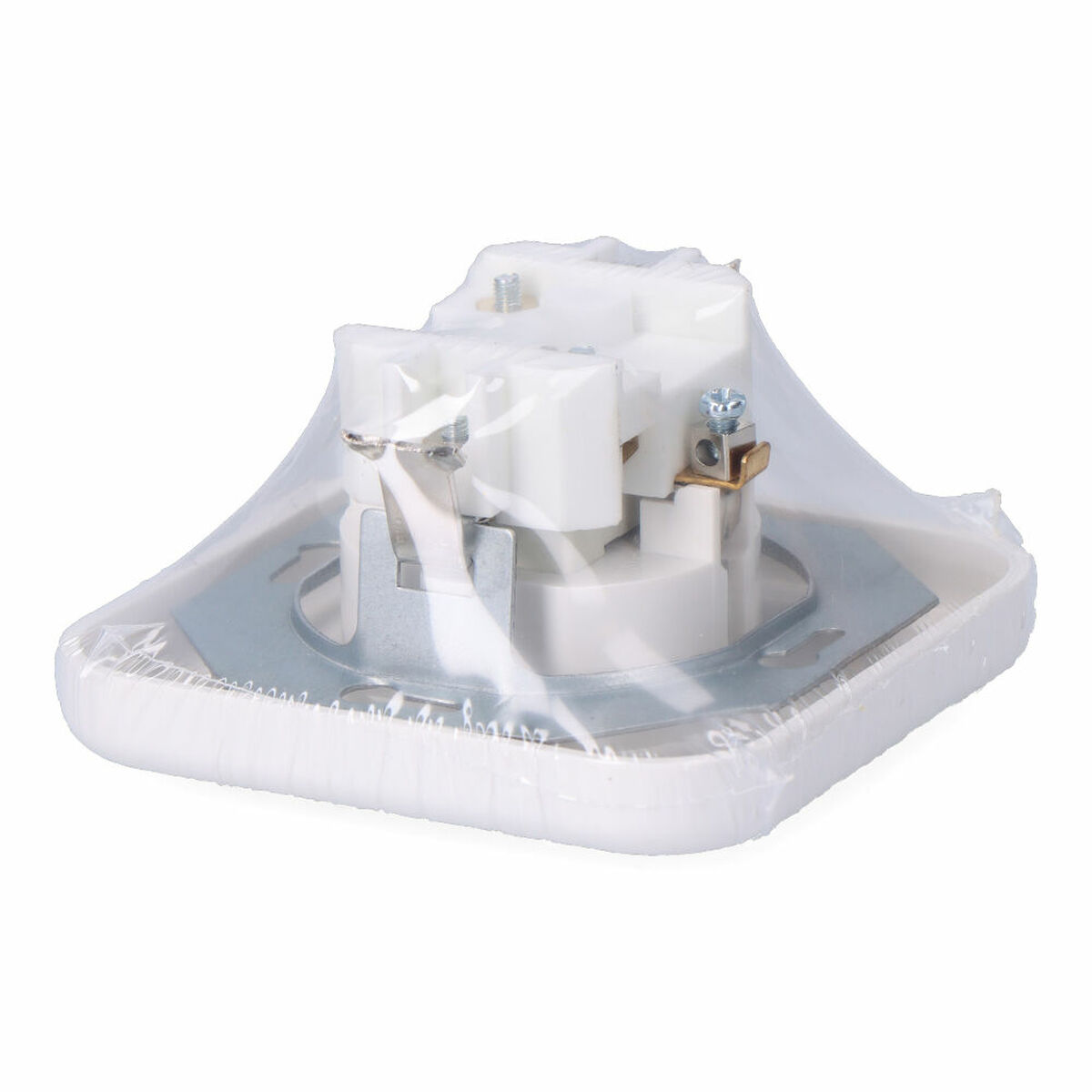 Base de enchufe F-line Blanco Schuko