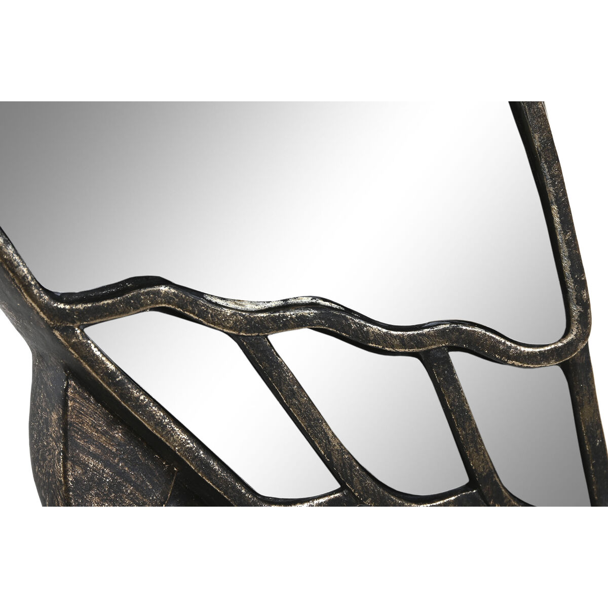 Decoración de Pared Home ESPRIT Dorado Moderno Loro 18,5 X 5,5 X 49,5 CM