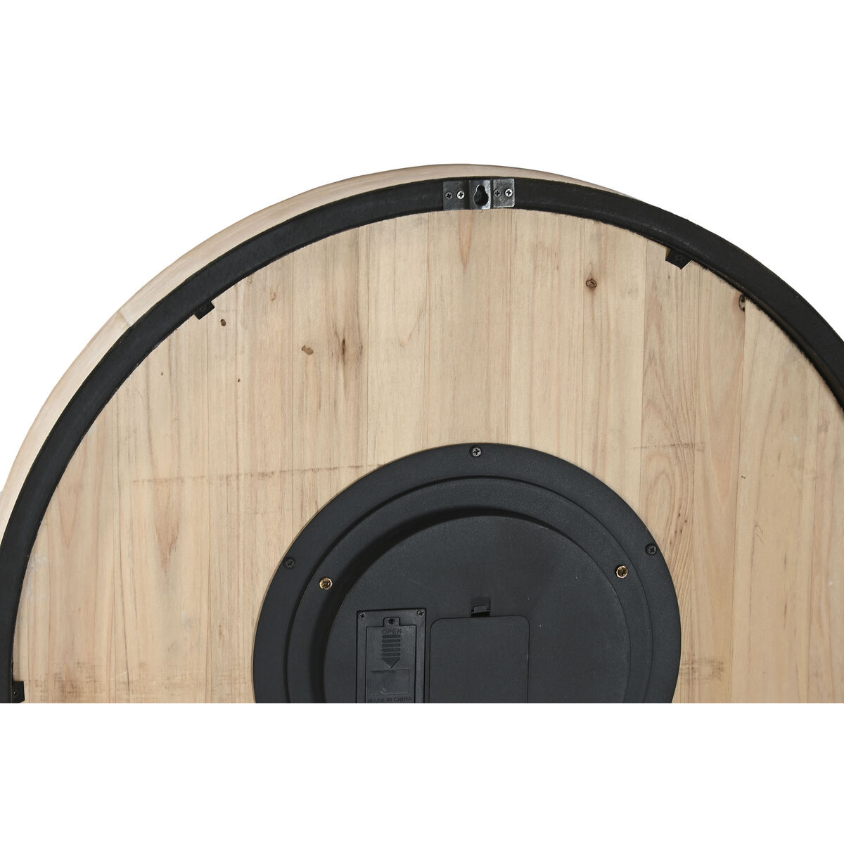 Reloj de Pared Home ESPRIT Dorado Natural Cristal Cottage 63,5 X 8 X 63,5 CM