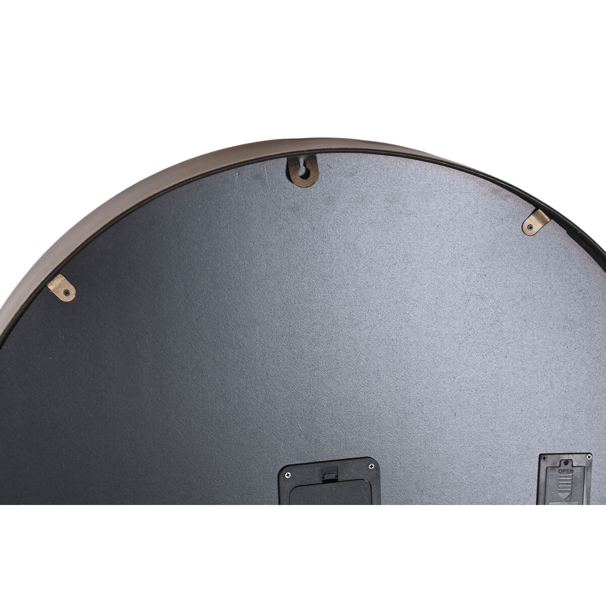 Reloj de Pared Home ESPRIT Blanco Dorado Metal Cristal Scandi 60 x 8 x 60 cm