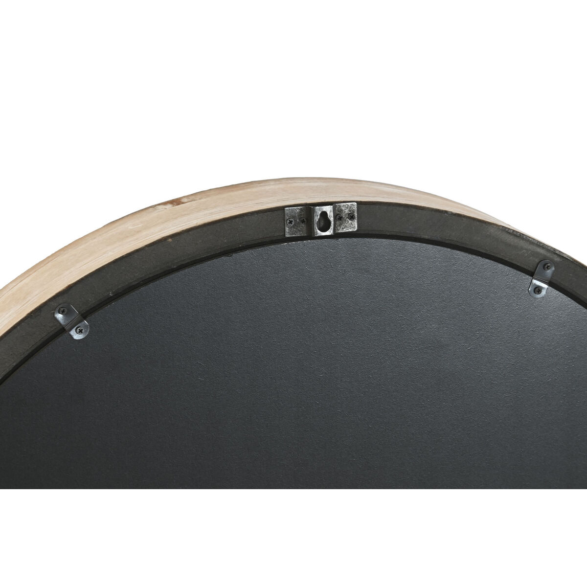 Reloj de Pared Home ESPRIT Blanco Natural Cristal Vintage 63,5 X 8 X 63,5 CM