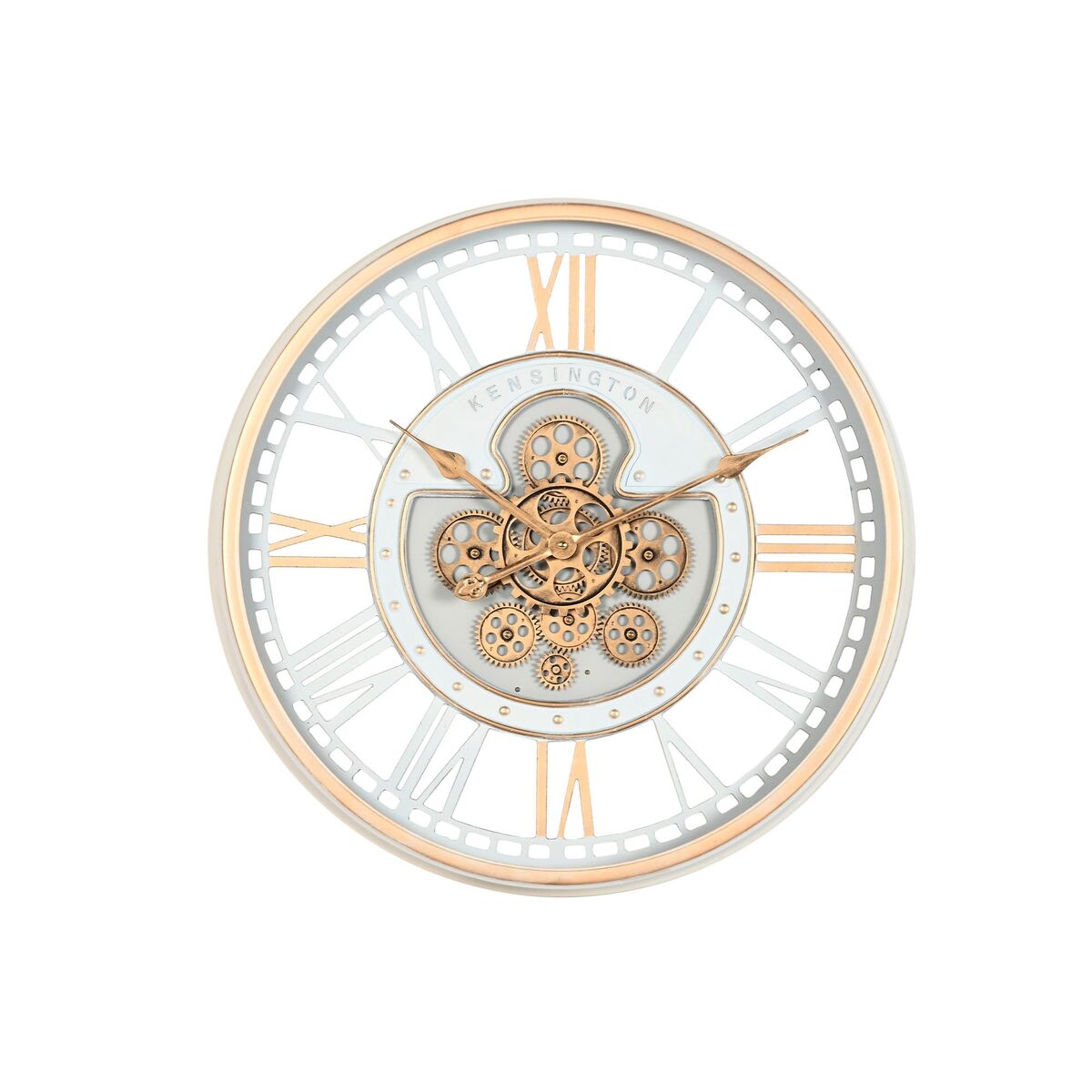 Reloj de Pared Home ESPRIT Blanco Metal Cristal Vintage 60,5 X 9,5 X 60,5 CM