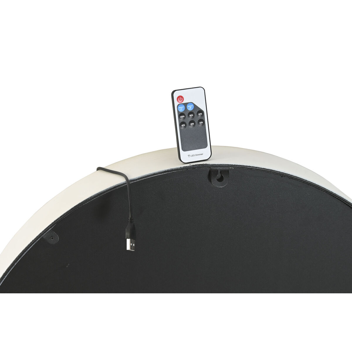 Reloj de Pared Home ESPRIT Blanco Metal Loft 60 x 9 x 60 cm