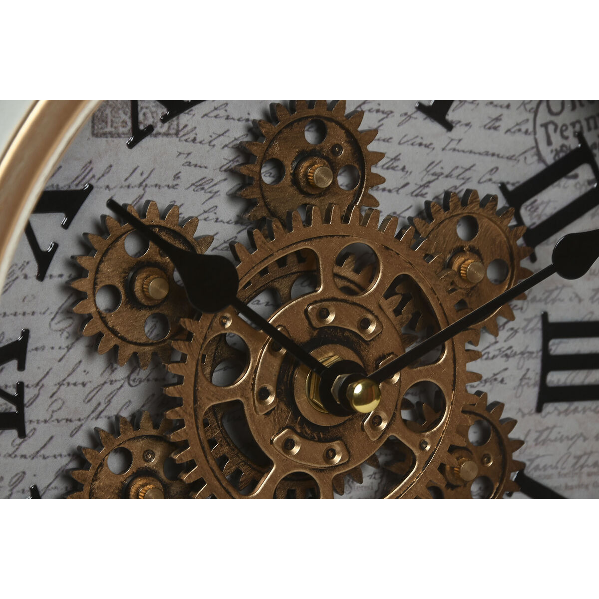 Reloj de Mesa Home ESPRIT Blanco Dorado Scandi