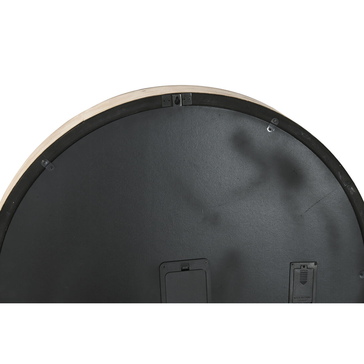 Reloj de Pared Home ESPRIT Blanco Natural Cristal Urbano 63 X 8 X 63 CM