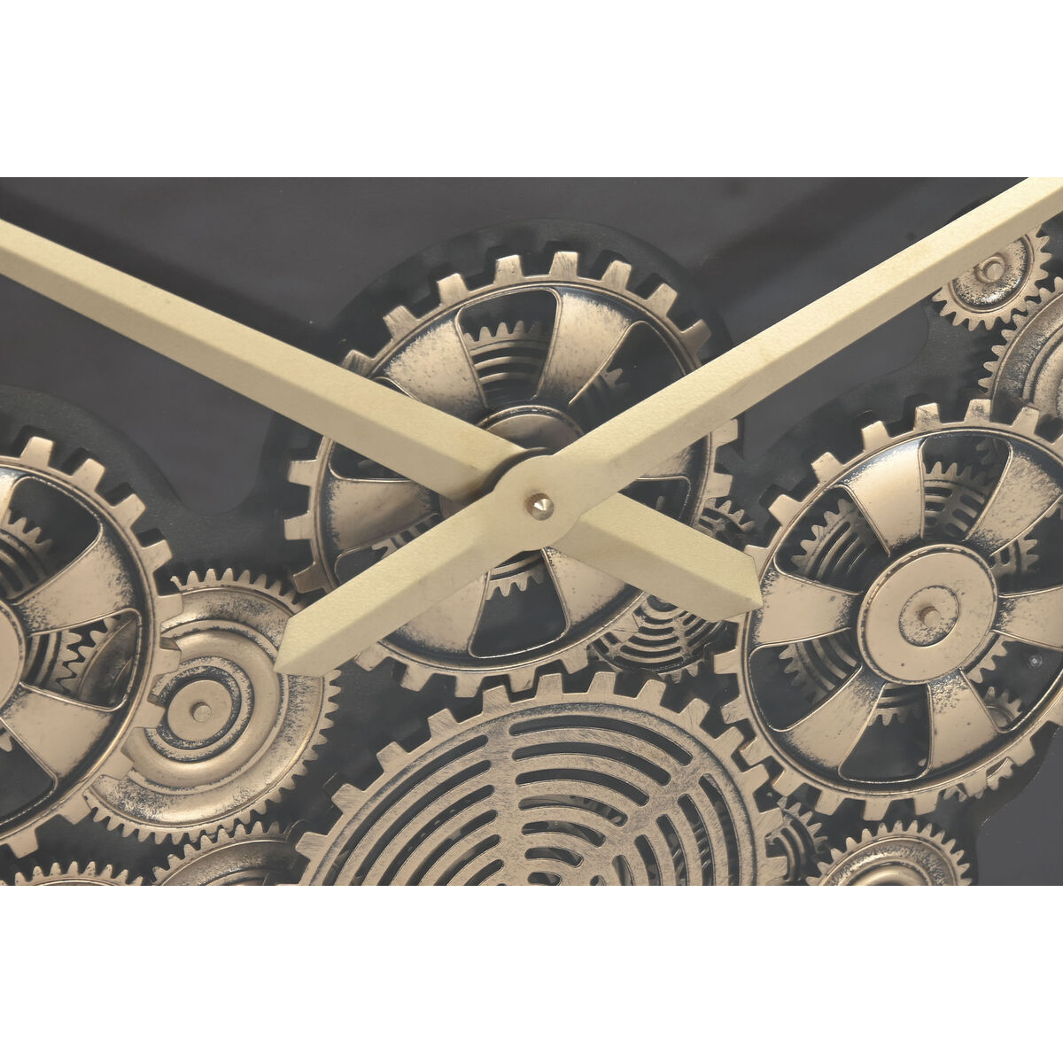 Reloj de Pared Home ESPRIT Dorado Granate Cristal Hierro Glam 100 x 14 x 100 cm